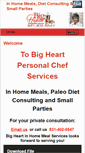 Mobile Screenshot of bigheartchef.com